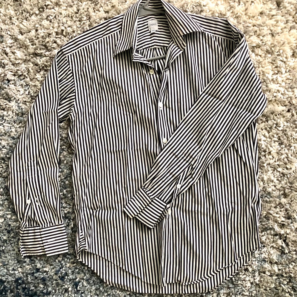 Nordstrom Black and White Button Up